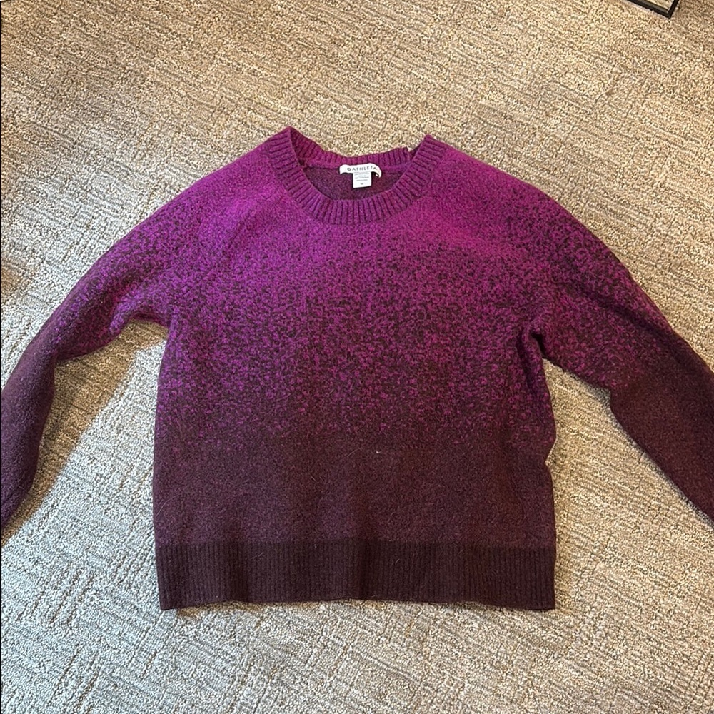 Women's Purple Gradient Sweater